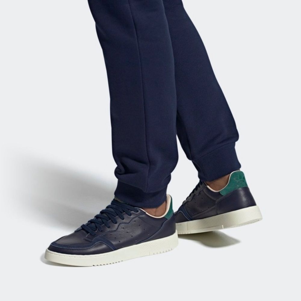 ADIDAS SUPERCOURT SHOESCOLLEGIATE NAVY / GREEN MEN’S SIZE 7